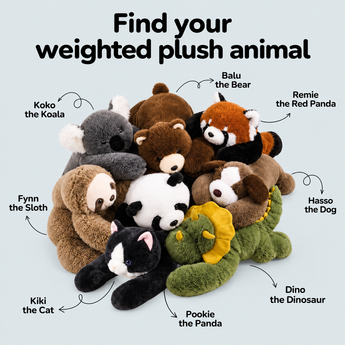 Weighted Plush Animals