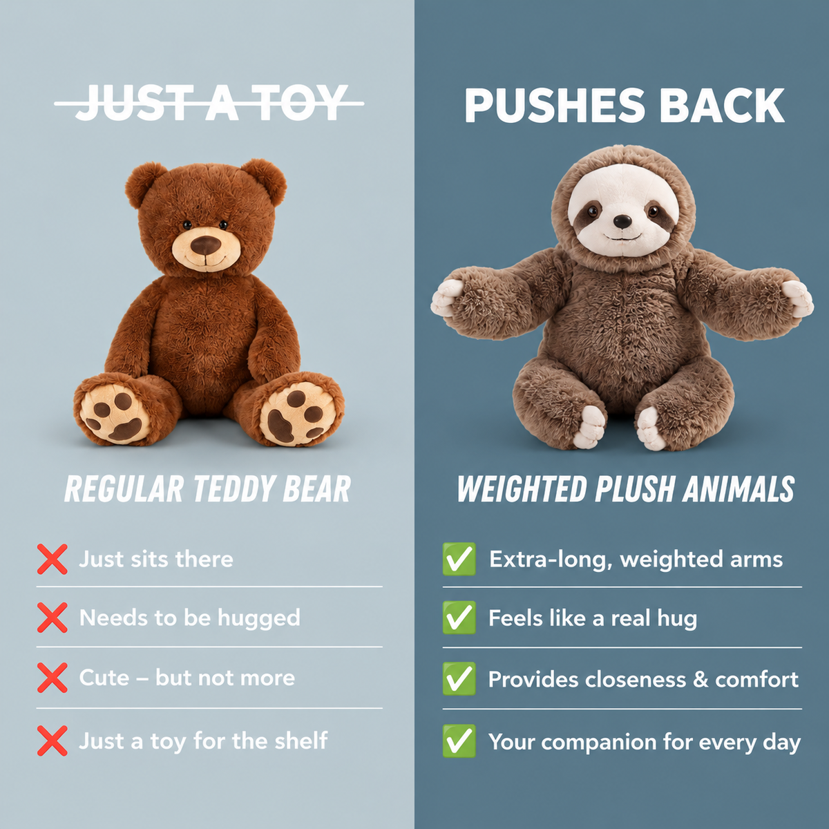 Weighted Plush Animals