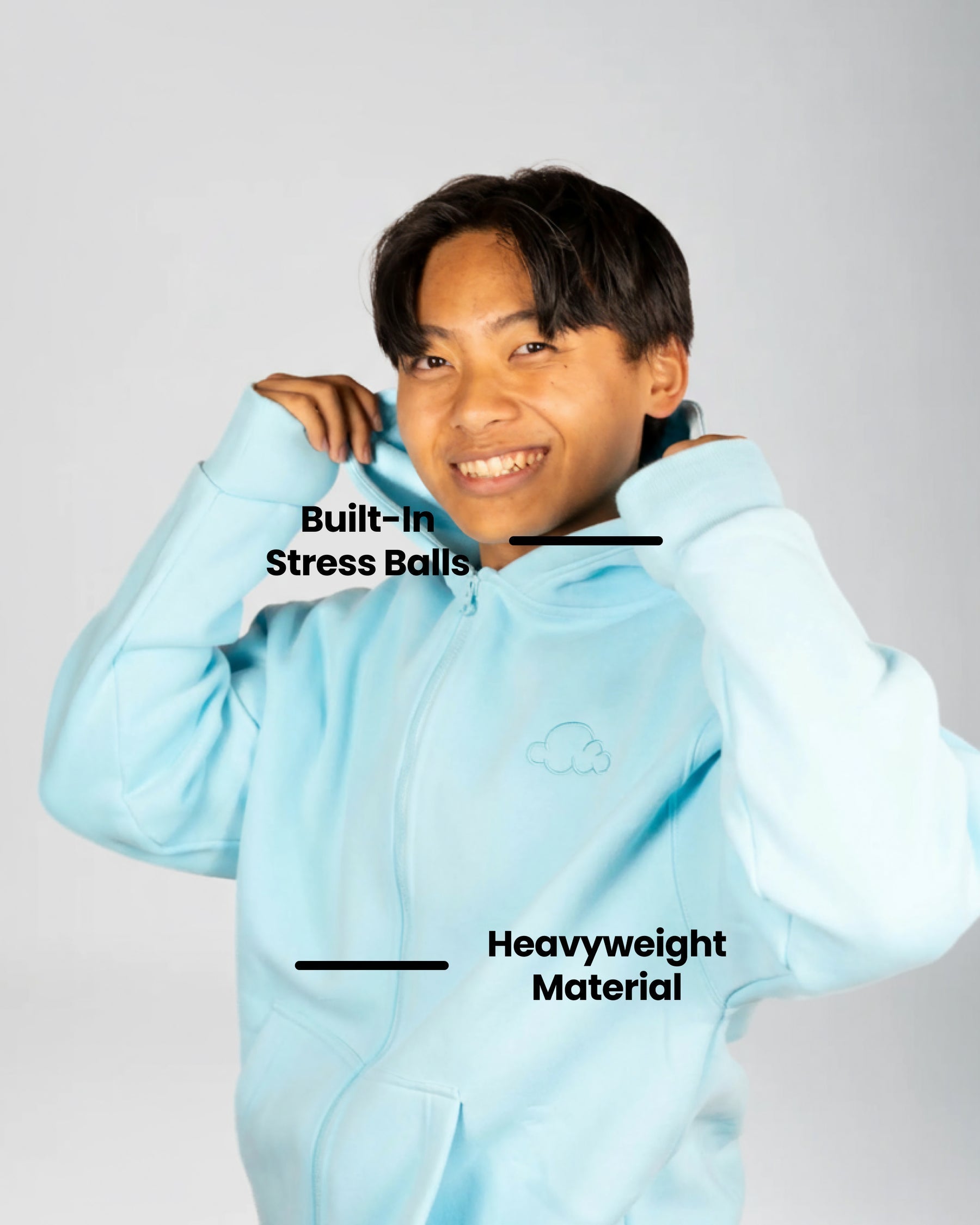 ADHD & Anxiety Relief Zip-Up Hoodie