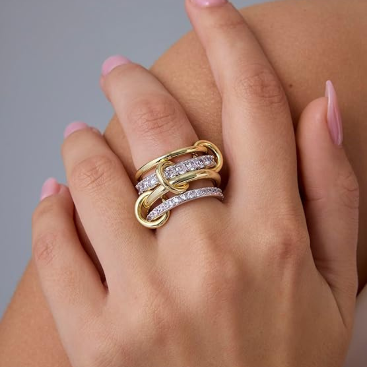 Pavoi Stacked Ring (14k Gold-Plated)